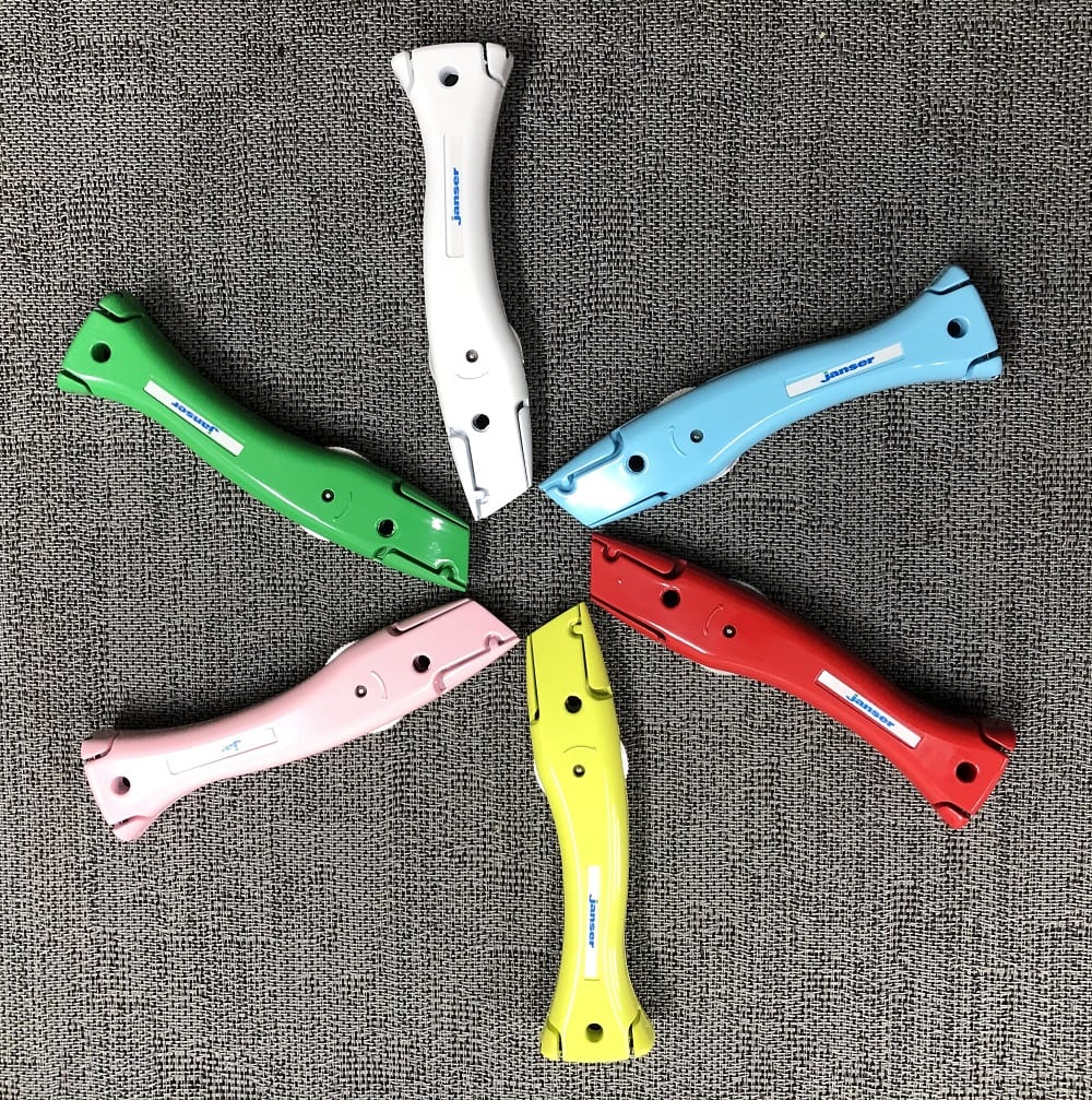 Coloured Janser Dolphin Knife Tools 4 Flooring and More Carpet and Flooring Fitting Tools